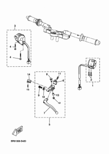 YZF-R125A Handle switch & lever