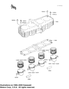 KZ1100 Cylinder / pistons