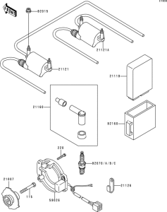 ZR750 Катушка зажигания
