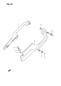 GSX1100 Ручка пассажира