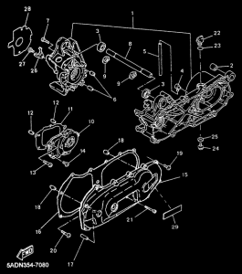 YN50 Картер двигателя
