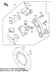 ZX900 Передний суппорт