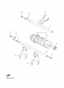 FZ8-S Shift cam & fork