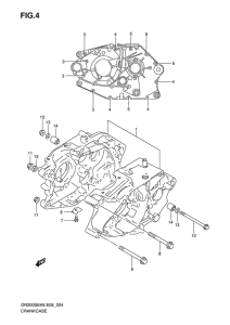 DR200 Картер двигателя