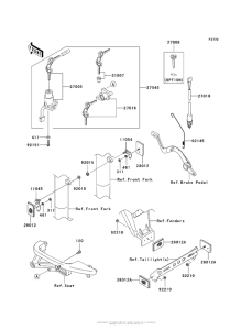 KL650 Замок зажигания