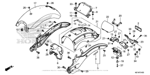 CMX300 Задний бампер