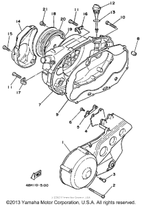 RZ350NC Боковые крышки