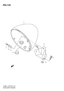 VL800 Фара головного света