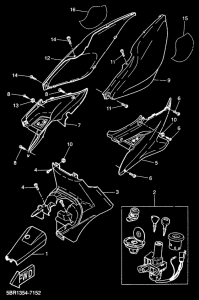 YQ50 Боковые обтекатели