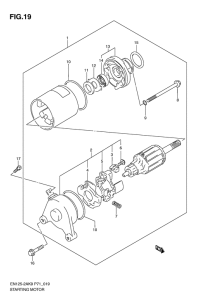 EN125-2 Стартерный мотор