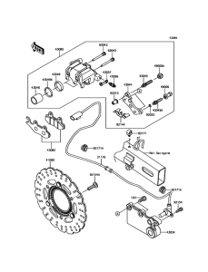 EX300 Задний тормоз