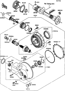 VN1500 Drive shaft / final gear(1 / 2)