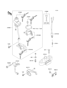 EJ650 Замок зажигания
