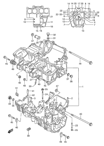 GSX750 Картер двигателя