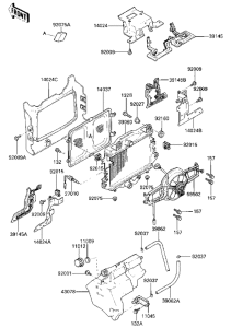 ZG1200 Radiator / fan / coolant tank