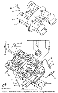 XJ600SD Головка цилиндров