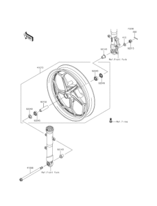 ER250 Переднее колесо