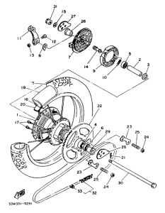 DT80LC Переднее колесо