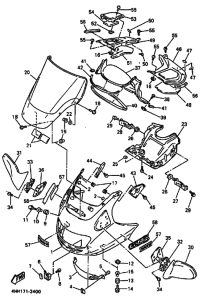 GTS1000A GTS1000AF Cowling comp