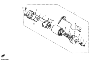 SRX400 Starting motor set