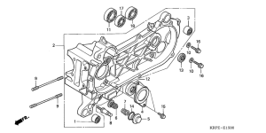 SCV100 Картер левая половина