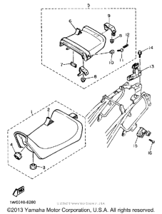 FZR400W Сиденье