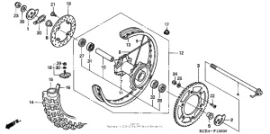 XR250R Переднее колесо