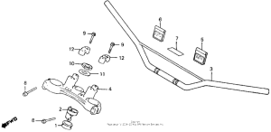 XR500R Handlebar + top bridge
