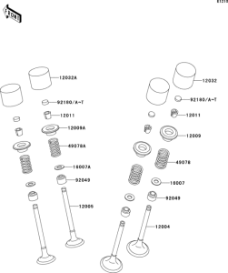 ZX600 Клапана