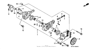 XR400R Масляный насос