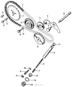 C70 Натяжитель цепи