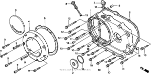 VT1100C2 Крышка картера правая