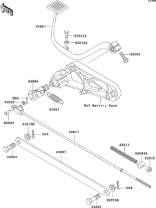 ZL600 Педаль тормоза