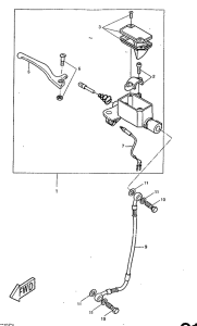 CW50RS Главный тормозной цилиндр