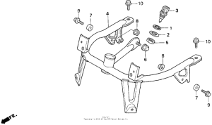 GL1500SE Кронштейн крепления 