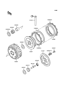 ZR400 Сцепление