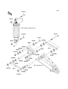 ZX600 Задняя подвеска