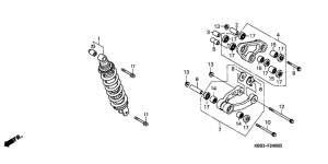 NSR125R Rear cushion