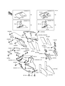 ZX600 Капот двигателя нижний
