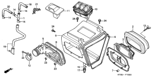 XR200R Воздухоочиститель