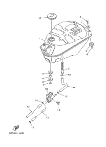 T105SE Топливный бак