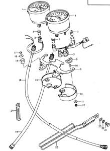 SP370 Спидометр-тахометр