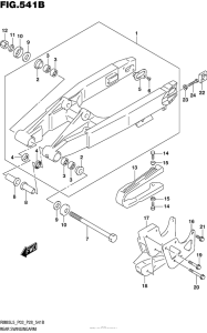 RM85L Rear Swingingarm (Rm85L5 P28)