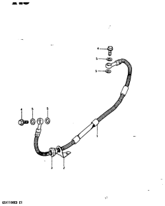 GSX1100 Задние тормозные трубки