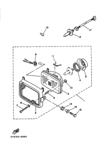 TDR250 TDR250A Phare