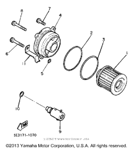 XV700CTC Маслянный фильтр
