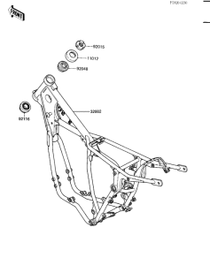 KX500 Frame comp