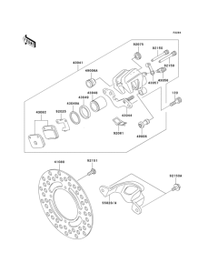 KX65 Rear brake(kx65-a1-a4)