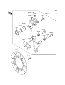 KZ1000 Задний тормоз