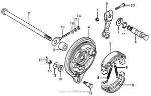 XL75 Задний тормоз